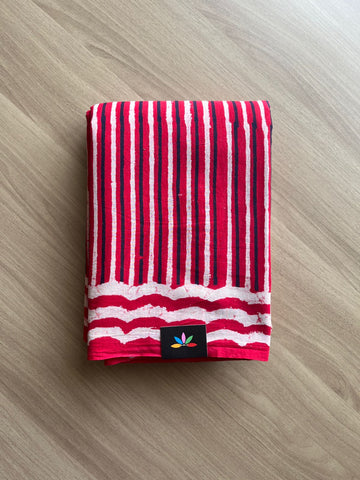 Handblock Printed Mul Cotton Saree -19315-19316