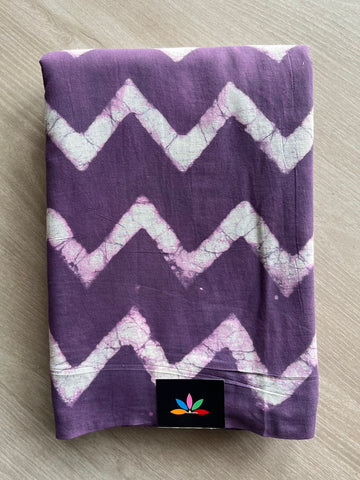 Handblock Printed Mul Cotton Saree - 33640