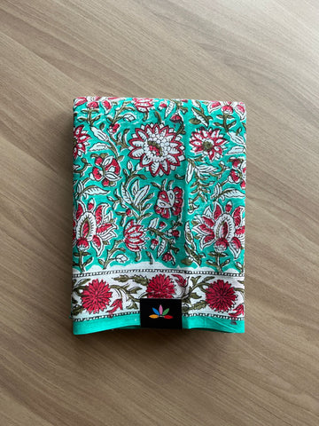 Handblock Printed Mul Cotton Saree-21283-21284