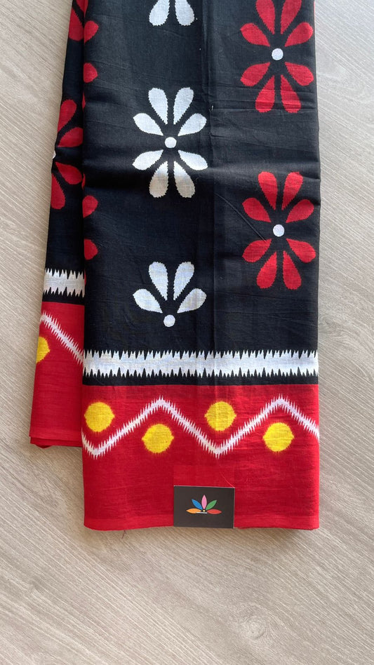 Screen Printed Mul Cotton Saree-24471