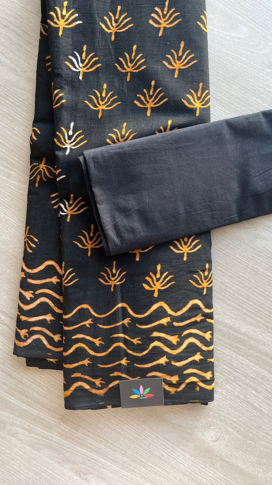 Block Printed Mul Cotton Saree-24473