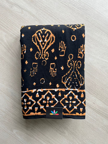 Block Printed Mul Cotton Saree-24475