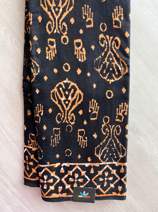 Block Printed Mul Cotton Saree-24475