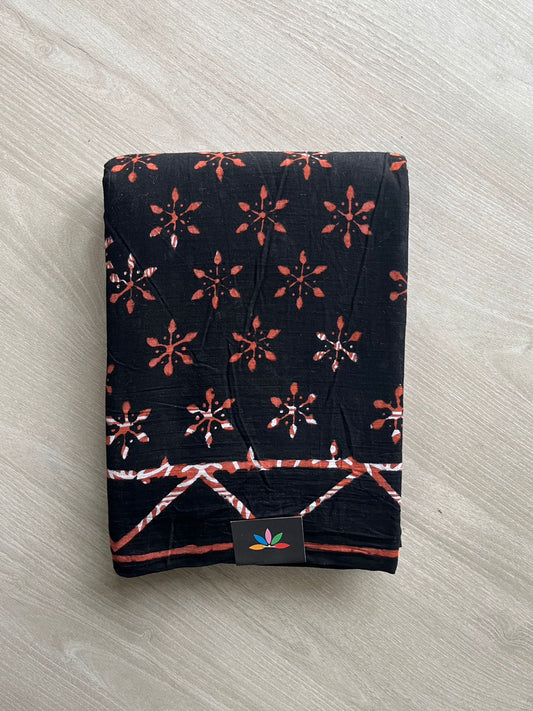 Block Printed Mul Cotton Saree-24480