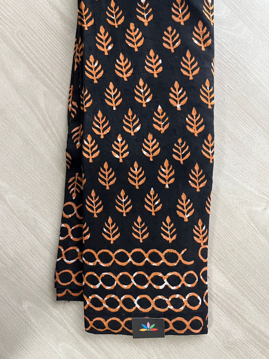 Block Printed Mul Cotton Saree-24481