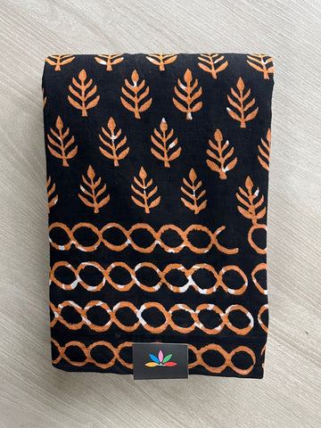 Block Printed Mul Cotton Saree-24481