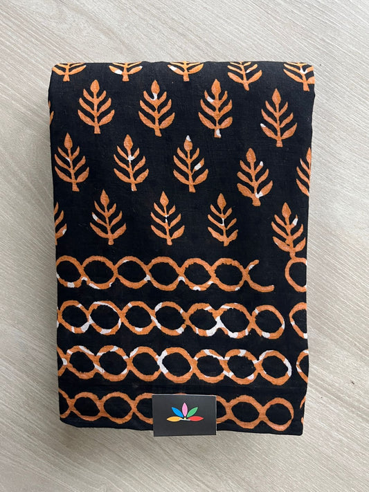 Block Printed Mul Cotton Saree-24481