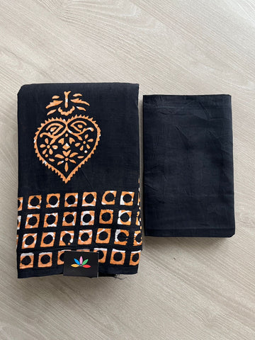 Block Printed Mul Cotton Saree-24482