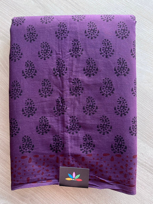 Bagh Handblock Print Mul Cotton Saree -26830