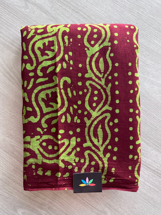 Batik Print Mul Cotton Saree -26841