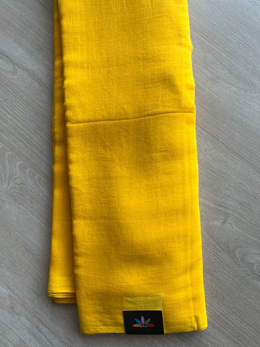 Plain Feather Light Mul Cotton Saree (Without blouse) - 28381_28382