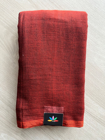 Plain Feather Light Mul Cotton Saree (Without blouse) -28385_28386