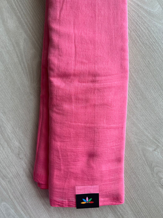 Plain Feather Light Mul Cotton Saree (Without blouse) -28414-28415