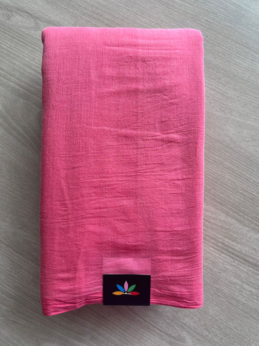 Plain Feather Light Mul Cotton Saree (Without blouse) -28414-28415