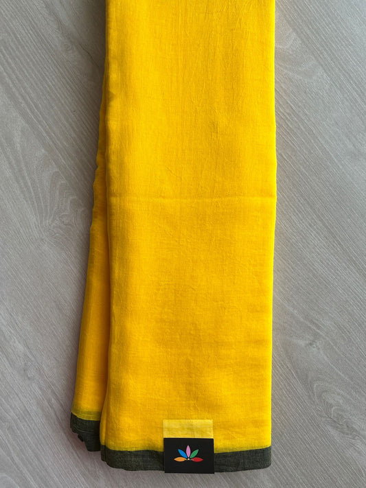 Plain Feather Light Mul Cotton Saree (Without blouse) -28418-28419