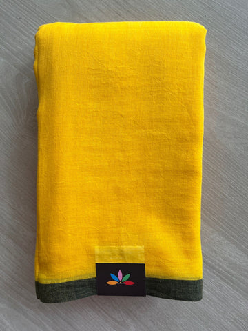 Plain Feather Light Mul Cotton Saree (Without blouse) -28418-28419