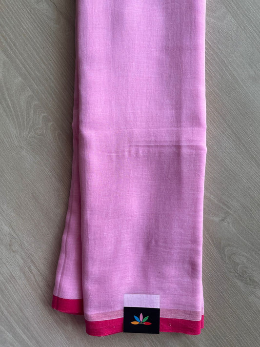 Plain Feather Light Mul Cotton Saree (Without blouse) -28422-28423