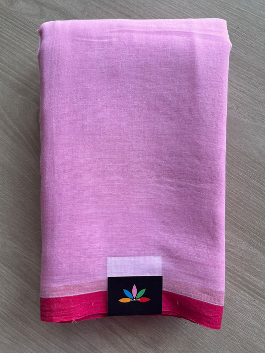 Plain Feather Light Mul Cotton Saree (Without blouse) -28422-28423