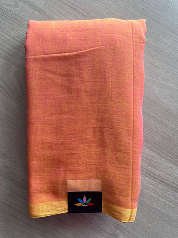 Plain Feather Light Mul Cotton Saree (Without blouse) -28426-28427