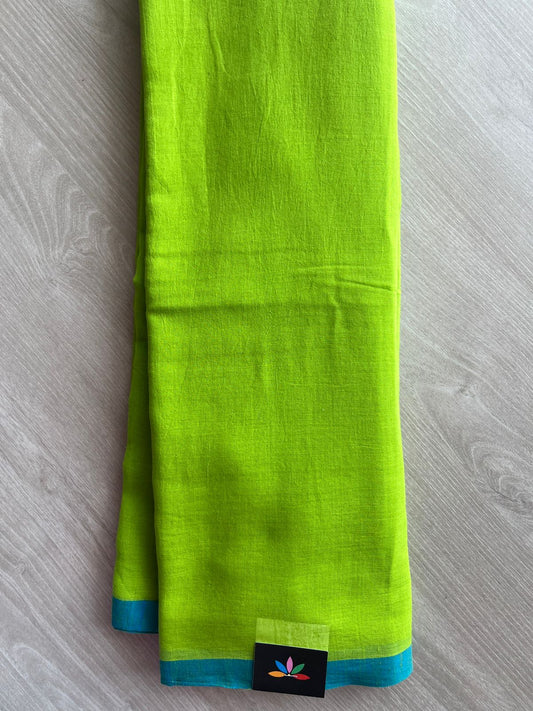 Plain Feather Light Mul Cotton Saree (Without blouse) -28428-28429