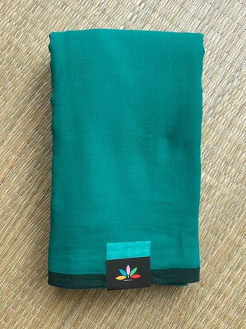 Plain Feather Light Mul Cotton Saree (Without blouse) - 32867