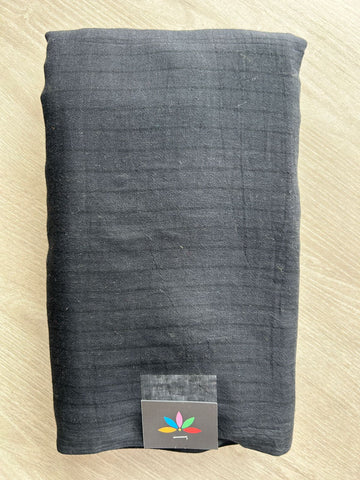 Plain Feather Light Mul Cotton Saree (Without blouse) - 32881_32882