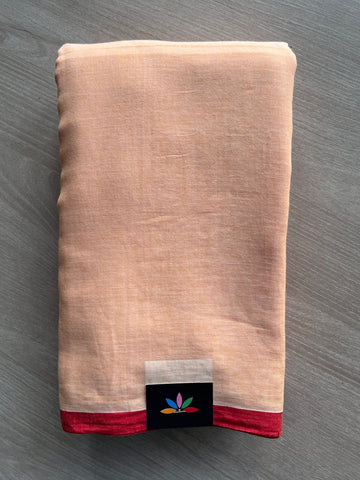 Plain Feather Light Mul Cotton Saree (Without blouse) - 32900_32902