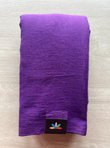 Plain Feather Light Mul Cotton Saree (Without blouse) - 32997-32998