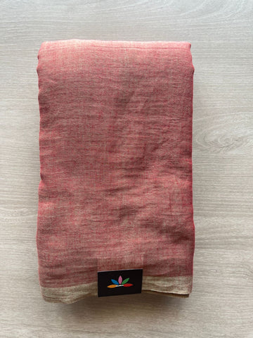 Plain Feather Light Mul Cotton Saree (Without blouse) - 33010