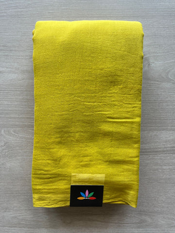Plain Feather Light Mul Cotton Saree (Without blouse) - 33012