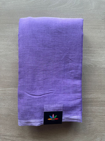Plain Feather Light Mul Cotton Saree (Without blouse) - 33013