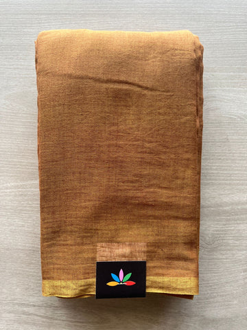 Plain Feather Light Mul Cotton Saree (Without blouse) - 33014