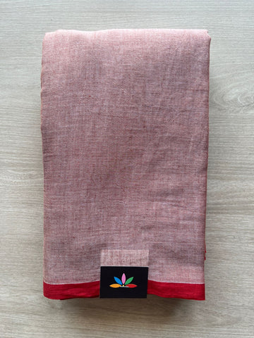 Plain Feather Light Mul Cotton Saree (Without blouse) - 33019