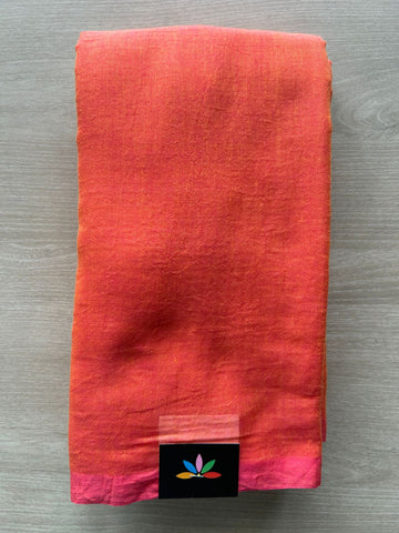 Plain Feather Light Mul Cotton Saree (Without blouse) -33023-33024