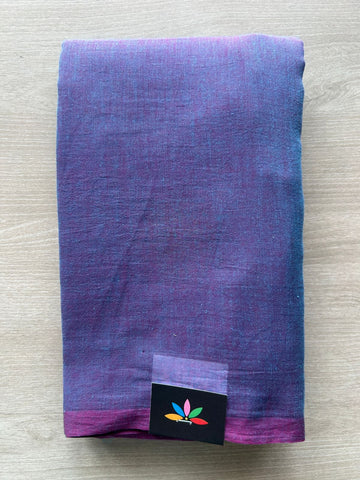 Plain Feather Light Mul Cotton Saree (Without blouse) - 33042