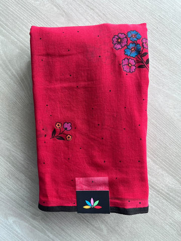 Floral Printed Light Weight Mul Cotton Saree (Without Blouse) - 36705-36706