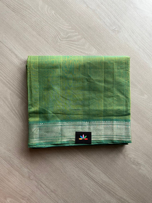 Handwoven Fine Zari Nizam Border Mangalagiri Cotton Saree-23444