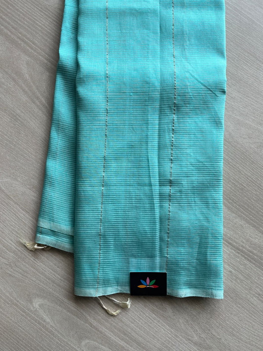 Mangalagiri Silk Cotton Saree with Digital Printed Pallu and Blouse-23474