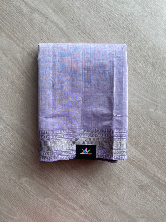 Handwoven Fine Zari Nizam Border Mangalagiri Cotton Saree-23833
