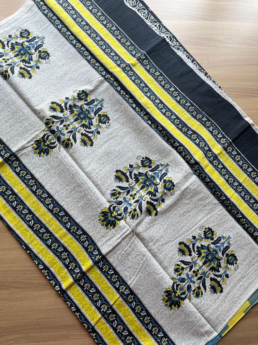 Quirky Printed Mul Cotton Saree-24256-24260