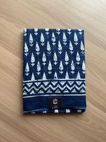Screen Printed Mul Cotton Saree-16557-16558