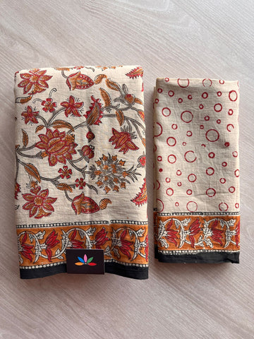 Handblock Printed Mul Cotton Saree-27238