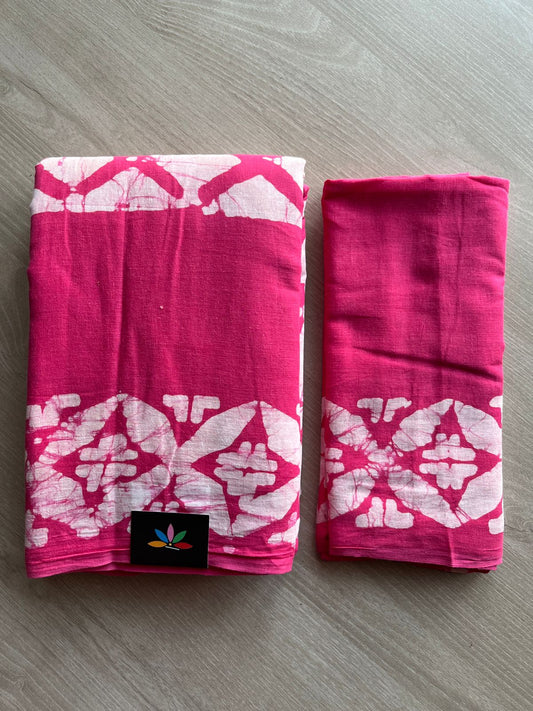 Handblock Printed Mul Cotton Saree-27239