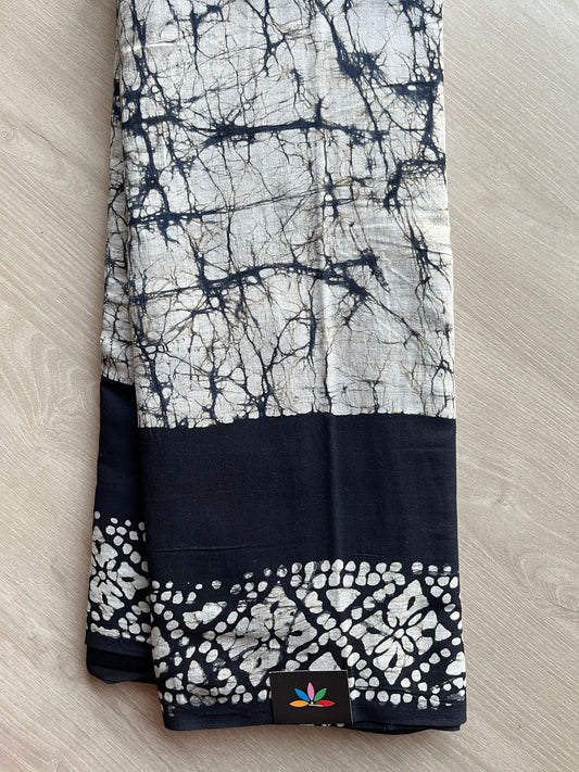 Handblock Printed Mul Cotton Saree-27241