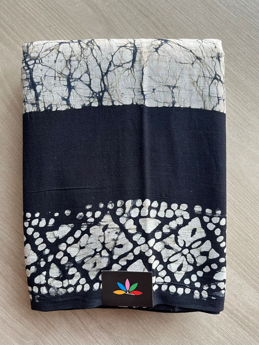 Handblock Printed Mul Cotton Saree-27241