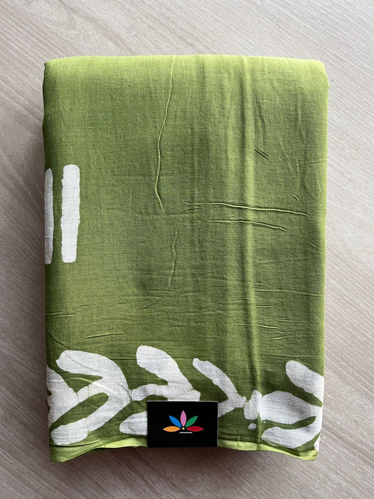 Handblock Printed Mul Cotton Saree-27243