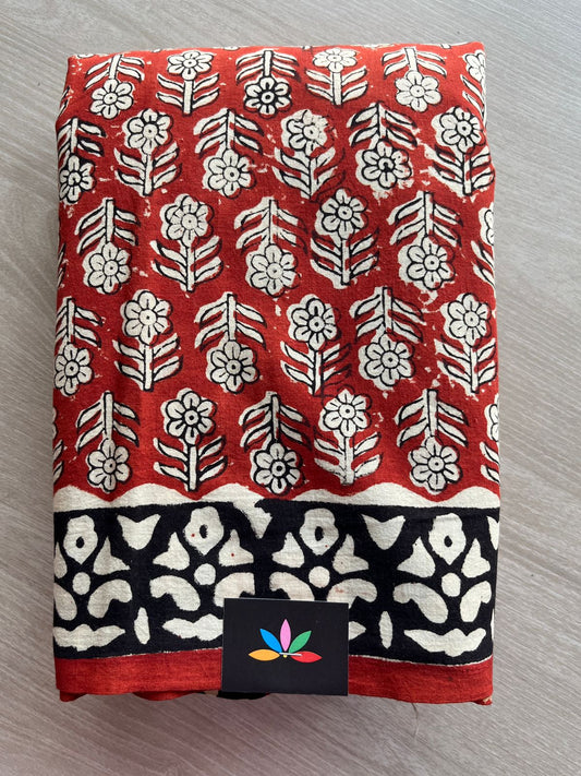 Handblock Printed Mul Cotton Saree - 30323 -30324