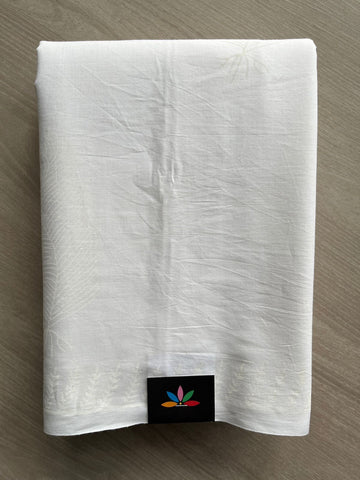 Handblock Printed Mul Cotton Saree - 32383