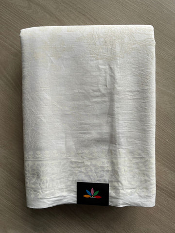 Handblock Printed Mul Cotton Saree - 32384