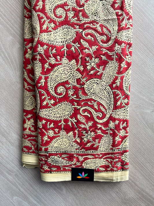 Handblock Printed Mul Cotton Saree - 34426-34428